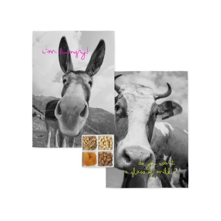 Panno da Cucina HappyFriday Blanc Farm Multicolore 70 x 50 cm (2 Unit