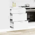 Armoire de cuisine blanc bois d'ingénierie