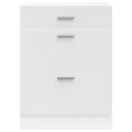 Armoire de cuisine blanc bois d'ingénierie