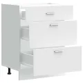 Armoire de cuisine blanc bois d'ingénierie