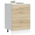 Armoire de cuisine chêne sonoma bois d'ingénierie