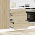 Armoire de cuisine chêne sonoma bois d'ingénierie