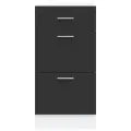 Armoire de plancher noir 40x46x81,5 cm bois d'ingénierie