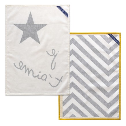 Keukendoek HappyFriday Blanc Amour Multicolour 70 x 50 cm (2 Stuks) 2