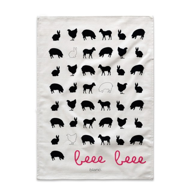 Tissu de cuisine HappyFriday Blanc Kikiriki Multicouleur 70 x 50 cm (2