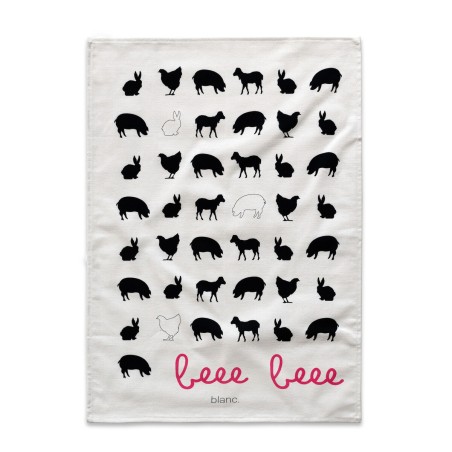 Tissu de cuisine HappyFriday Blanc Kikiriki Multicouleur 70 x 50 cm (2