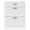 Armoire de cuisine Porto blanc bois d'ingénierie