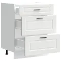 Armoire de cuisine Porto blanc bois d'ingénierie