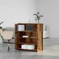 Bureau de réception vieux bois 100x50x103,5cm bois d'ingénierie