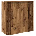 Bureau de réception vieux bois 100x50x103,5cm bois d'ingénierie