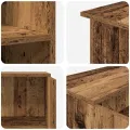 Bureau de réception vieux bois 100x50x103,5cm bois d'ingénierie
