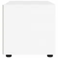 Meuble TV VISNES blanc 100x40x38 cm bois d'ingénierie