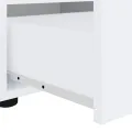 Meuble TV VISNES blanc 100x40x38 cm bois d'ingénierie
