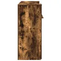 Bureau de réception chêne fumé 180x50x103,5cm bois d'ingénierie