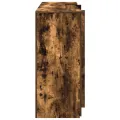 Bureau de réception chêne fumé 180x50x103,5cm bois d'ingénierie