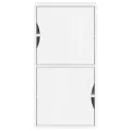 Armoire latérale ODDA blanc 40x24x79 cm bois massif pin