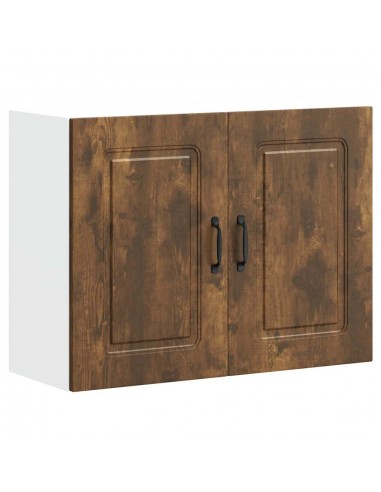 Armoire murale de cuisine Kalmar chêne fumé bois d'ingénierie