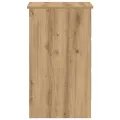 Bureau chêne artisanal 90x45x76 cm bois d'ingénierie