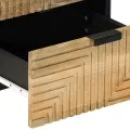 Tables de chevet 2 pcs 40x33x46 cm bois de manguier solide