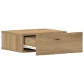 Tables de chevet flottantes 2 pcs chêne artisanal 40x32x15 cm