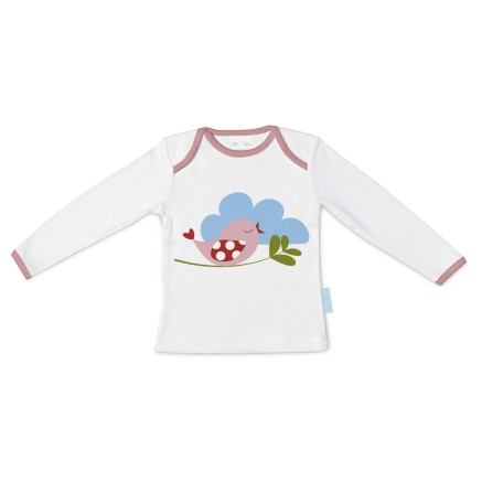 Shirt met lange mouwen voor kinderen HappyFriday Mr Fox Little Birds M