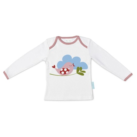 Camiseta de Manga Larga Infantil HappyFriday Mr Fox Little Birds Multi