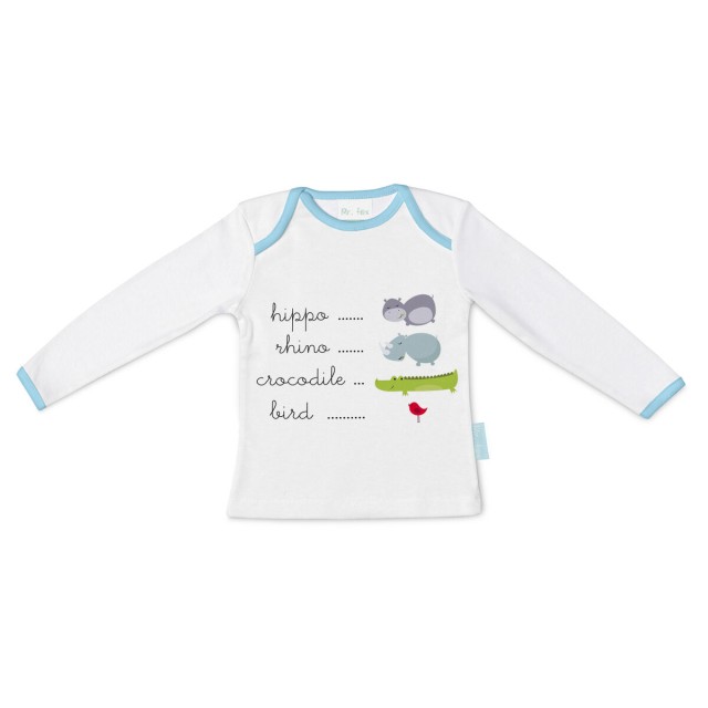 Shirt met lange mouwen voor kinderen HappyFriday Mr Fox Hippo Multicol
