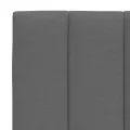 Cadre de lit sans matelas gris foncé 90x190 cm tissu