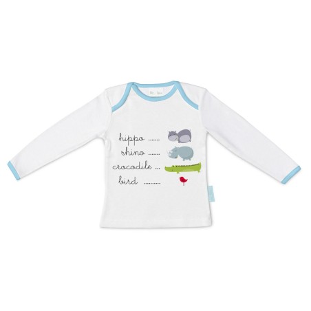 Children’s Long Sleeve T-shirt HappyFriday Mr Fox Hippo Multicolour