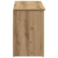 Banc à chaussures chêne artisanal 102x30,5x45cm bois ingénierie