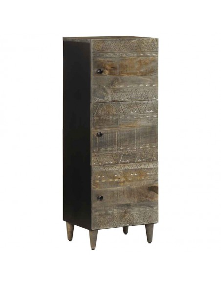 Buffet 40x33x110 cm bois de manguier massif