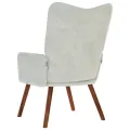 Chaise de relaxation Gris clair Velours