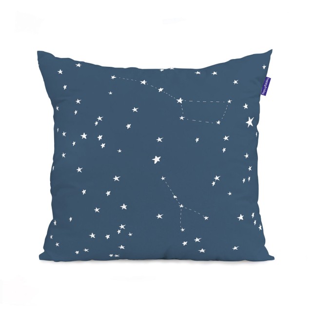 Housse de coussin HappyFriday Blanc Constellation Multicouleur 2 Pièc