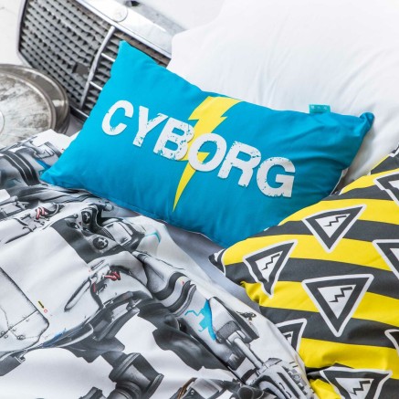 Housse de coussin HappyFriday Baleno Teen Cyborg Multicouleur 50 x 30 2