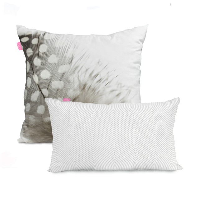Set of cushion covers HappyFriday Light Multicolour 2 Pieces