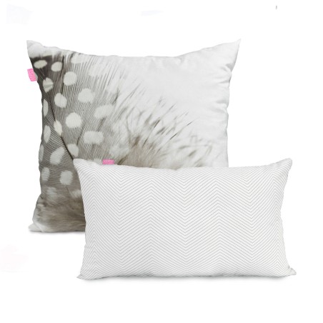 Set de housses de coussin HappyFriday Light Multicouleur 2 Pièces