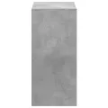 Bibliothèque gris béton 68,5x32x68,5 cm bois d'ingénierie