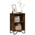 Bibliothèque chêne fumé 50x31x74,5 cm bois d'ingénierie