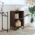 Bibliothèque chêne marron 50x31x74,5 cm bois d'ingénierie