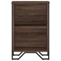 Bibliothèque chêne marron 50x31x74,5 cm bois d'ingénierie