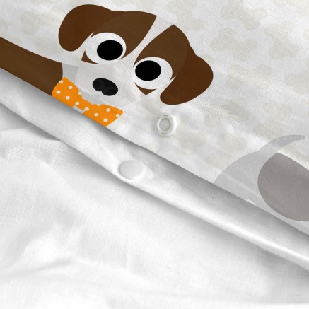 Dekbedovertrek set HappyFriday Mr Fox Dogs Multicolour Wieg voor baby' 2
