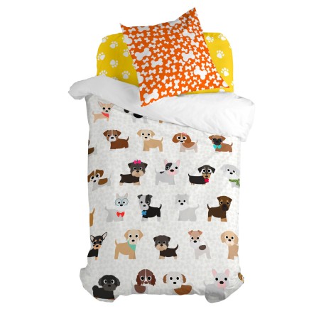 Parure de couette HappyFriday Mr Fox Dogs Multicouleur Lit 1 persone 2