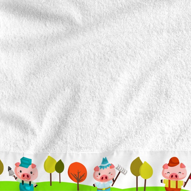 Ensemble de serviettes de toilette HappyFriday Mr Fox Piggys Multicoul