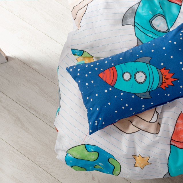 Dekbedovertrek set HappyFriday Mr Fox Space rocket Multicolour Bed van