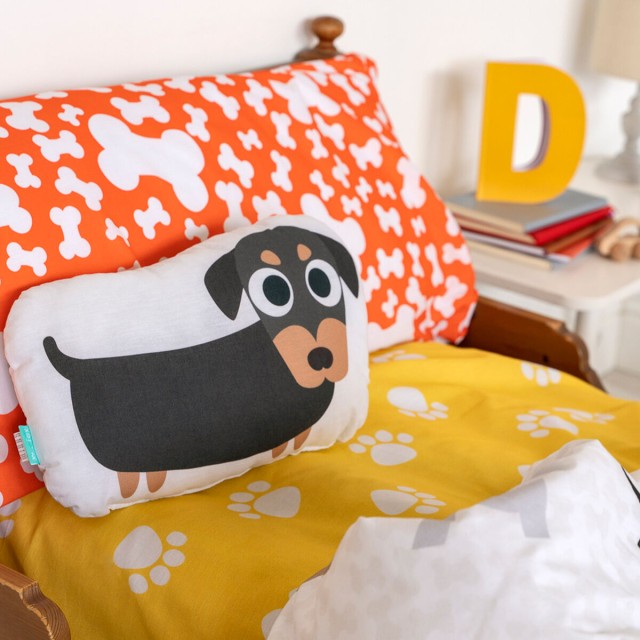 Parure de couette HappyFriday Mr Fox Dogs Multicouleur Lit 1 persone 2
