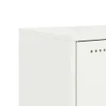 Meuble TV blanc 68x39x60,5 cm acier