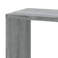 Étagère d'angle murale sonoma gris 45x45x147cm bois ingénierie