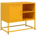 Meuble TV jaune moutarde 68x39x60,5 cm acier