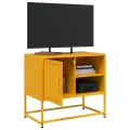 Meuble TV jaune moutarde 68x39x60,5 cm acier