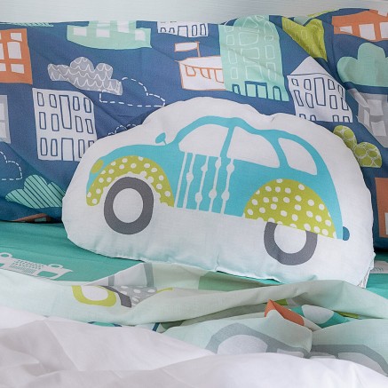 Cushion HappyFriday Moshi Moshi Multicolour Car 40 x 30 cm 2